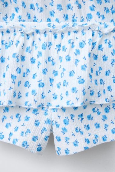 Підліткова спідниця-шорти для дівчинки Zara 148 см Блакитна (26021007D) | Зображення 3