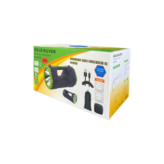 Ліхтар акумуляторний ручний Gold Silver GS-2678 9337 40 Вт | Зображення 3