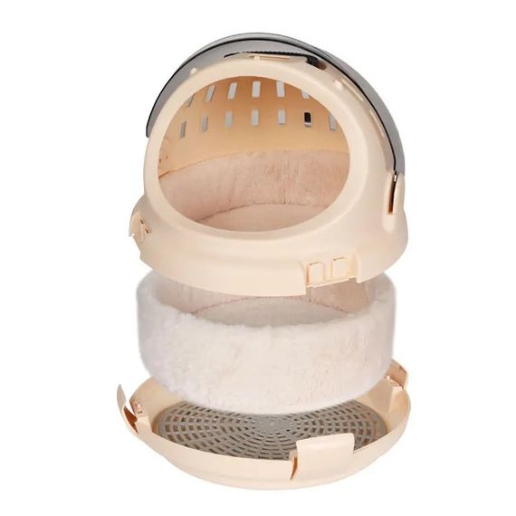 Космічна перенесення-капсула Zmaker 3в1 бежева для котів та собак | Зображення 2