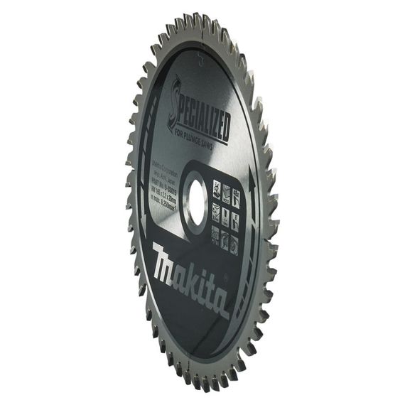 Диск пильный по дереву для погружных пил 165х20 мм 48T Makita SPECIALIZED B-33015 | Зображення 2