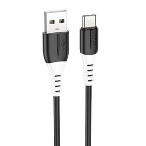 Дата кабель Hoco X82 Silicone USB to Type-C (1m) Black