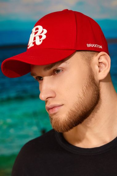 Бейсболка мужская «Braxton» (1377) красный