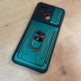 Чохол Xiaomi Redmi 10C Camera Slide Ring Зелений