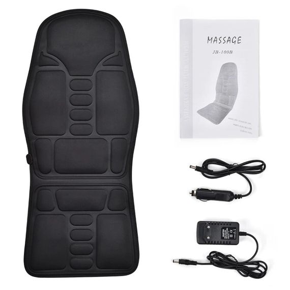 Массажная накидка на кресло с подогревом, 8 режимов, Massage, 113х48,5 см / Автомобильная вибрационная накидка | Зображення 8