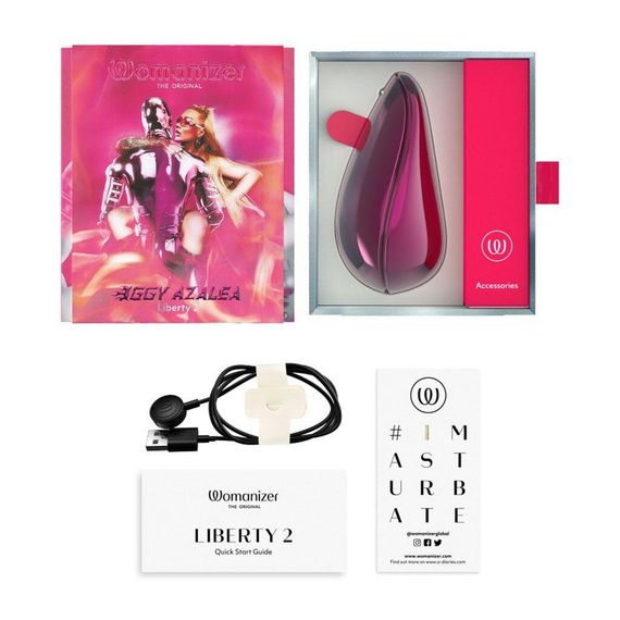 Вакуумний кліторальний стимулятор Womanizer Liberty 2 Iggy, 8 режимів, магнітна кришечка Sex Aura | Зображення 7