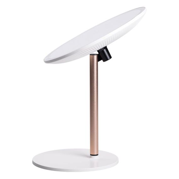 Дзеркало косметичне з підсвічуванням кругле настільне Ø21 см для макіяжу Біле HP-10-7AW | Зображення 5