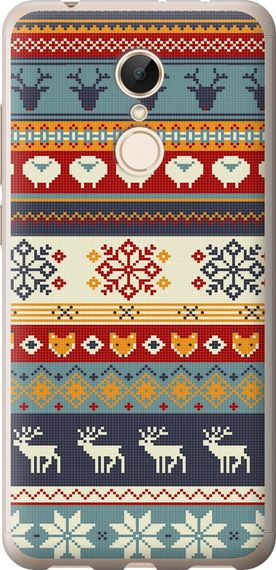 Чехол на Xiaomi Redmi 5 Рождественский орнамент "3303u-1350-17620"