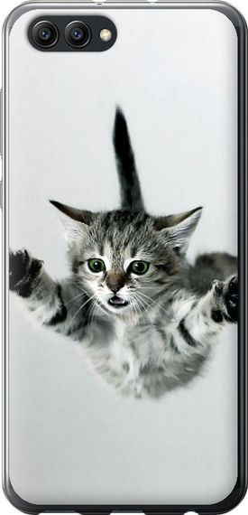 Чехол на Huawei Honor V10 / View 10 Летящий котёнок "2322u-1579-17620"