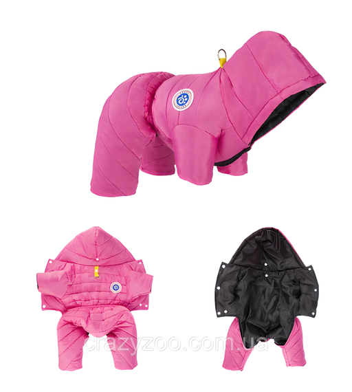 Комбинезон для собак и котов EcoToys Rose S малиновый A: 24 см B: 32 см C: 28 см 6958 | Зображення 1