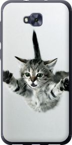 Чехол на Asus ZENFONE 4 SELFIE / ZD553KL Летящий котёнок "2322u-1241-17620"