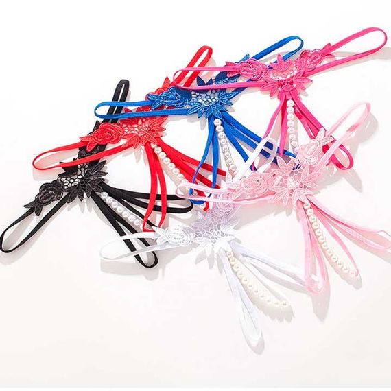 Стринки з намистинками чорний | Зображення 2