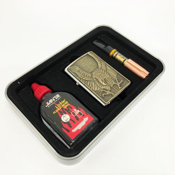 Запальничка бензинова щаслива N9, Стильна запальничка в подарунок, HW-575 Запальнички бензинові | Зображення 3