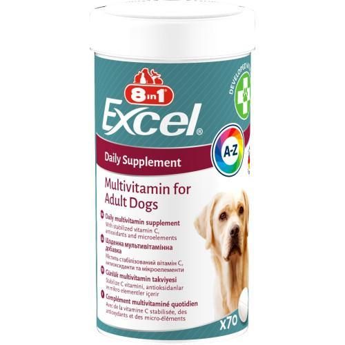 Вітаміни 8in1 Excel Multi Vitamin Adult для дорослих собак, мультивітамін, 70 шт. | Зображення 3