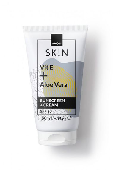 Солнцезащитный крем для лица с витамином Е и соком алоэ SPF30