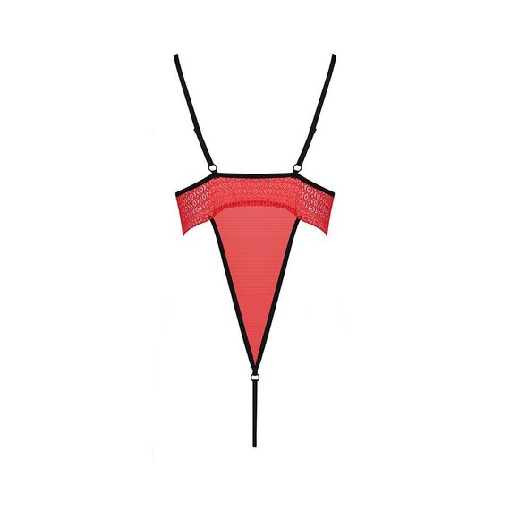 Боді з високим вирізом стегна AKITA BODY red S/M - Passion Exclusive | Зображення 5