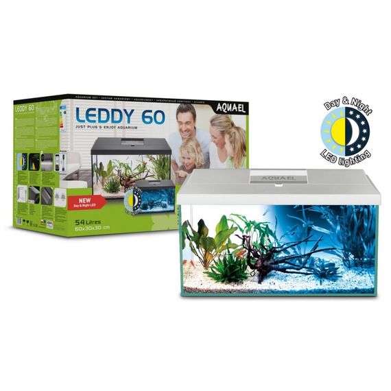 Аквариумный комплект Aquael Leddy Day&amp;Night, белый 60 (54 л)