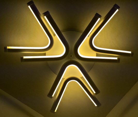 Люстра світлодіодна стельова LED світильник для квартири на стелю лед 25100 Білий 7х61х61 см. | Зображення 2