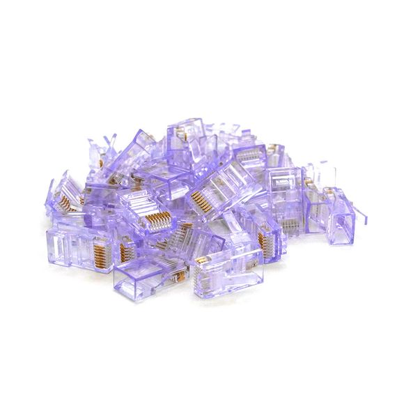 Коннектор Noname RJ-45 8P8C UTP Cat-5 (100 шт / уп.) Violet