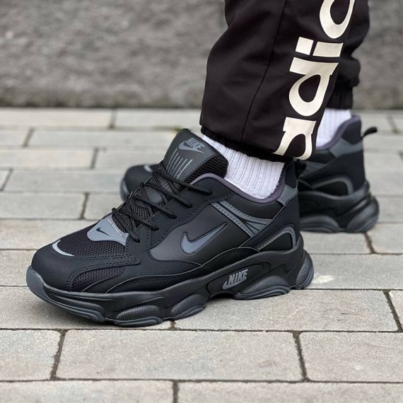 Кросівки Nike весна-літо текстиль/замш/шкіра колір чорний | Зображення 1