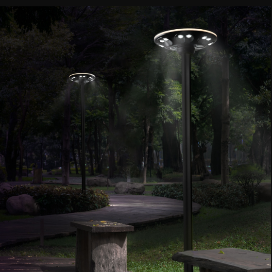 LED Ліхтар парковий автономний сенсорний IP54 1400Lm 5000+3000К VL-GLSO-1254-S Videx | Зображення 6