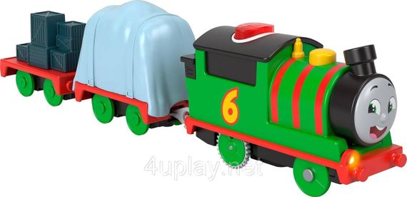 Паровозик Томас и друзья Моторизованный говорящий поезд Перси Thomas & Friends Motorized Train Talking Percy | Зображення 1