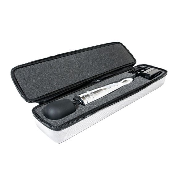 Вібромасажер DOXY Die Cast Polished (Silver), дуже потужний, живлення 220В, металевий корпус Sex Aura | Зображення 1