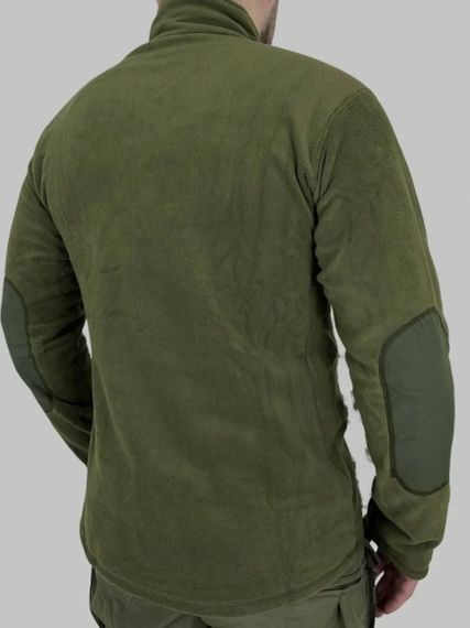 Кофта тактична флісова Ultimatum Basic Олива, чоловіча військова фліска, армійська кофта з блискавкою на шиї | Зображення 2