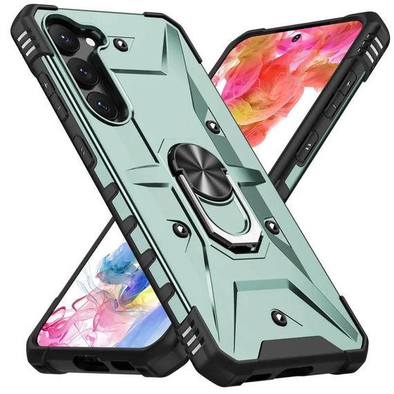Ударостійкий чохол Pathfinder Ring для Samsung Galaxy A14 4G/5G Зелений / Green | Зображення 1