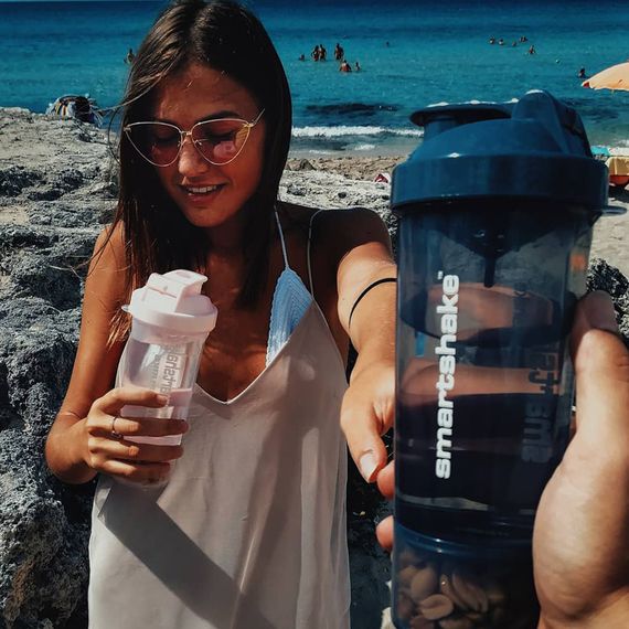 Шейкер спортивний SmartShake Slim 500ml Black (Original) | Зображення 3