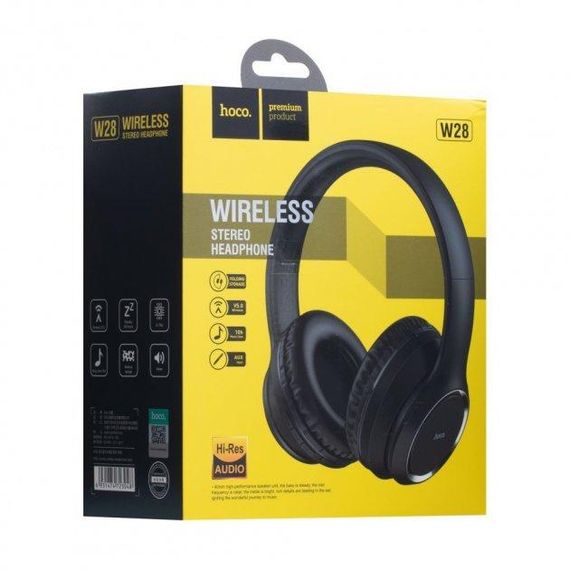 Навушники Bluetooth Hoco W28 Black | Зображення 2