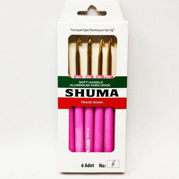 Гачок для в'язання SHUMA #6 з м'якою ручкою | Зображення 2