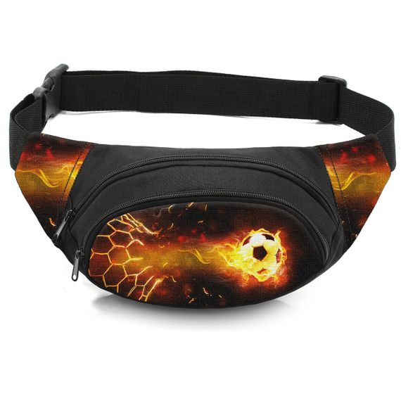 Сумка-бананка дитяча з принтом Футбол поясна сумка для хлопчика (4662)