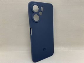 Чохол з логотипом для Xiaomi Redmi 13C / Poco C65 / Poco M6 5G | Протиударний | Soft Touch | Синій