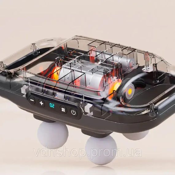 Перкусійний масажер для тіла, 4 головок, від USB, YCY -1601 / Масажер для спини / Вібромасажер | Зображення 3