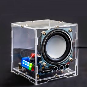 Радиоконструктор блютуз колонка, акриловый корпус DIY Kit сделай сам
