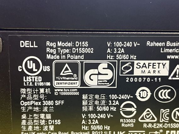 Комп'ютер Dell D15S SFF / Intel Core i3-10105 (4 ядра / 8 потоків по 3.7 - 4.4 GHz) / 4 GB DDR4 / 500 GB HDD / Intel UHD Graphics 630 б/в | Зображення 5