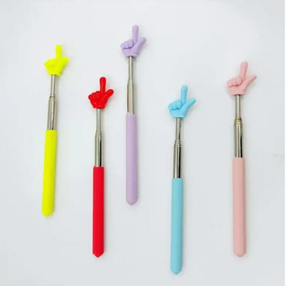 Указка для вчителя, телескопічна портативна указка-тикалка, паличка Пікмі для дітей | Зображення 1