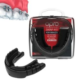Капа боксерська OPRO Snap-Fit FOR BRACES Black (art.002318001)
