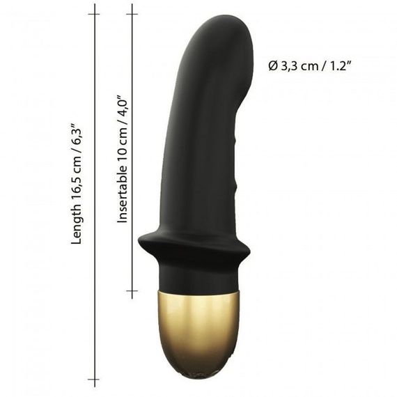 Вібратор Dorcel Mini Lover Black 2.0 перезаряджається, для точки G і масажу простати | Зображення 4