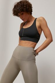 Спортивний топ з чашечками на бретелях - чорний цвет, L (є розміри)