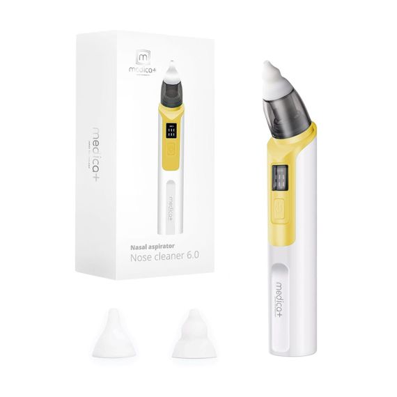 Назальный аспиратор (соплеотсос) MEDICA+ NOSE CLEANER 6.0 yellow гарантия 6 месяцев | Зображення 1