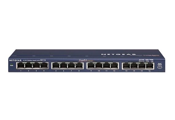 Коммутатор NETGEAR GS116GE 16xGE, неуправляемый (GS116GE)
