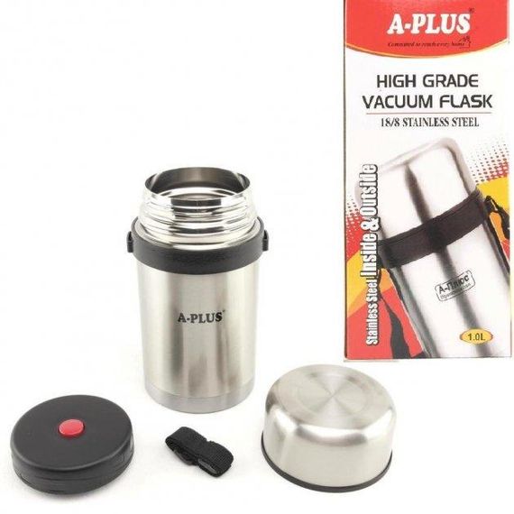 Термос харчовий із неіржавкої сталі A-PLUS 1664 1000 ml з чохлом | Зображення 3