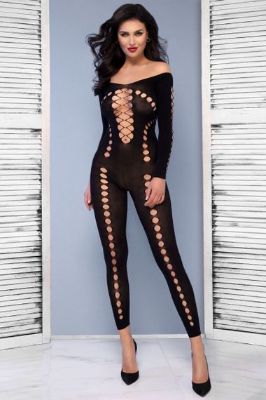 Бодістокінг Chilirose BODYSTOCKING 4646 Чорний S/M