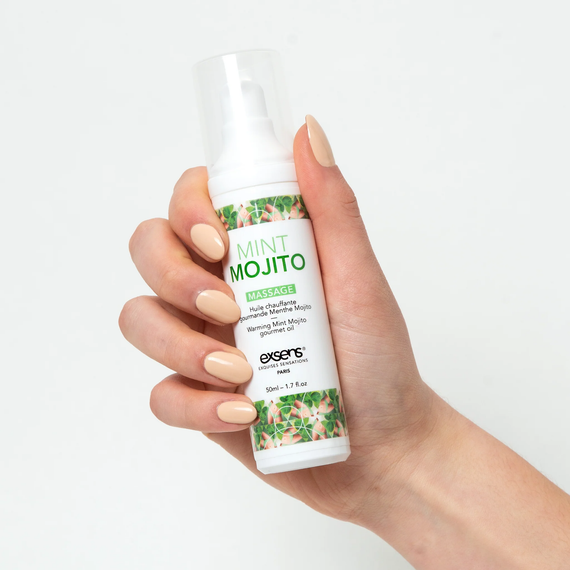 Массажное масло EXSENS Mojito 50мл разогревающее, без сахара, без парабенов, съедобное | Зображення 2