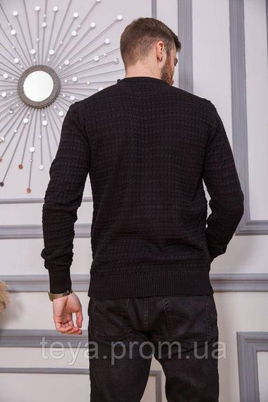 Светр чоловічий колір чорний розміри M, XL, L FA_001988 | Зображення 3