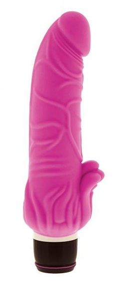 Вибромассажер PURRFECT SILICONE CLASSIC 7INCH, PINK Sex Aura | Зображення 1