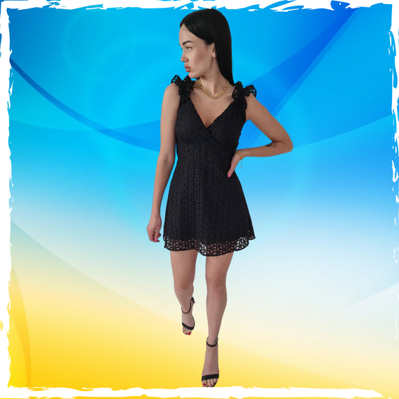 Жіноча сукня чорна Bon Bon. Сукня універсальна. S | Зображення 3