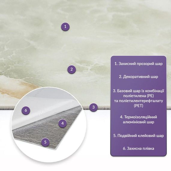 Самоклеюча стінова PET плитка 600*300*2mm (D) SW-00002335 | Зображення 1