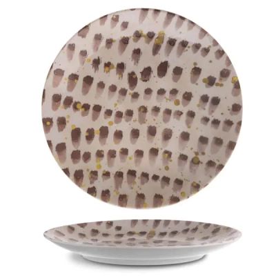 Тарелка G.Benedikt Isabelle кругла 24 см Brown Brush (ISC2124-K0016)